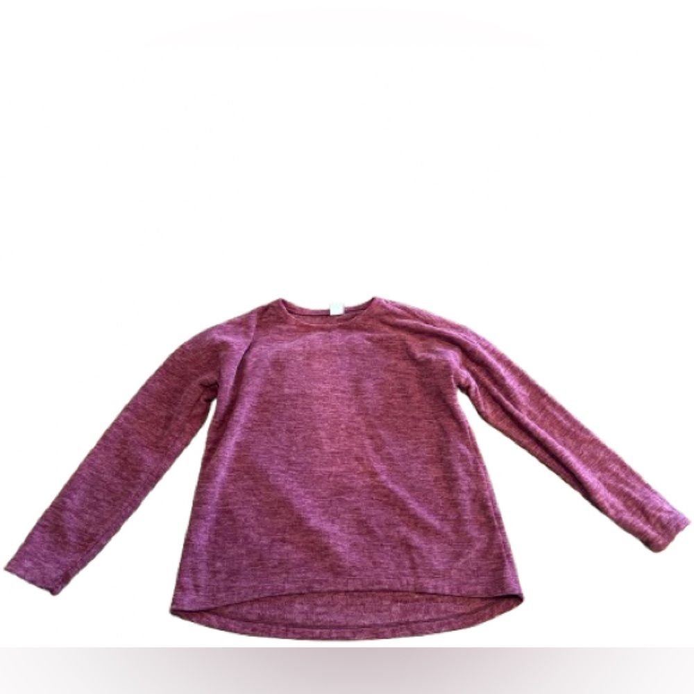 Crazy 8 Girls Burgundy Fleece Long Sleeve Tee Size Extra Large 14/16